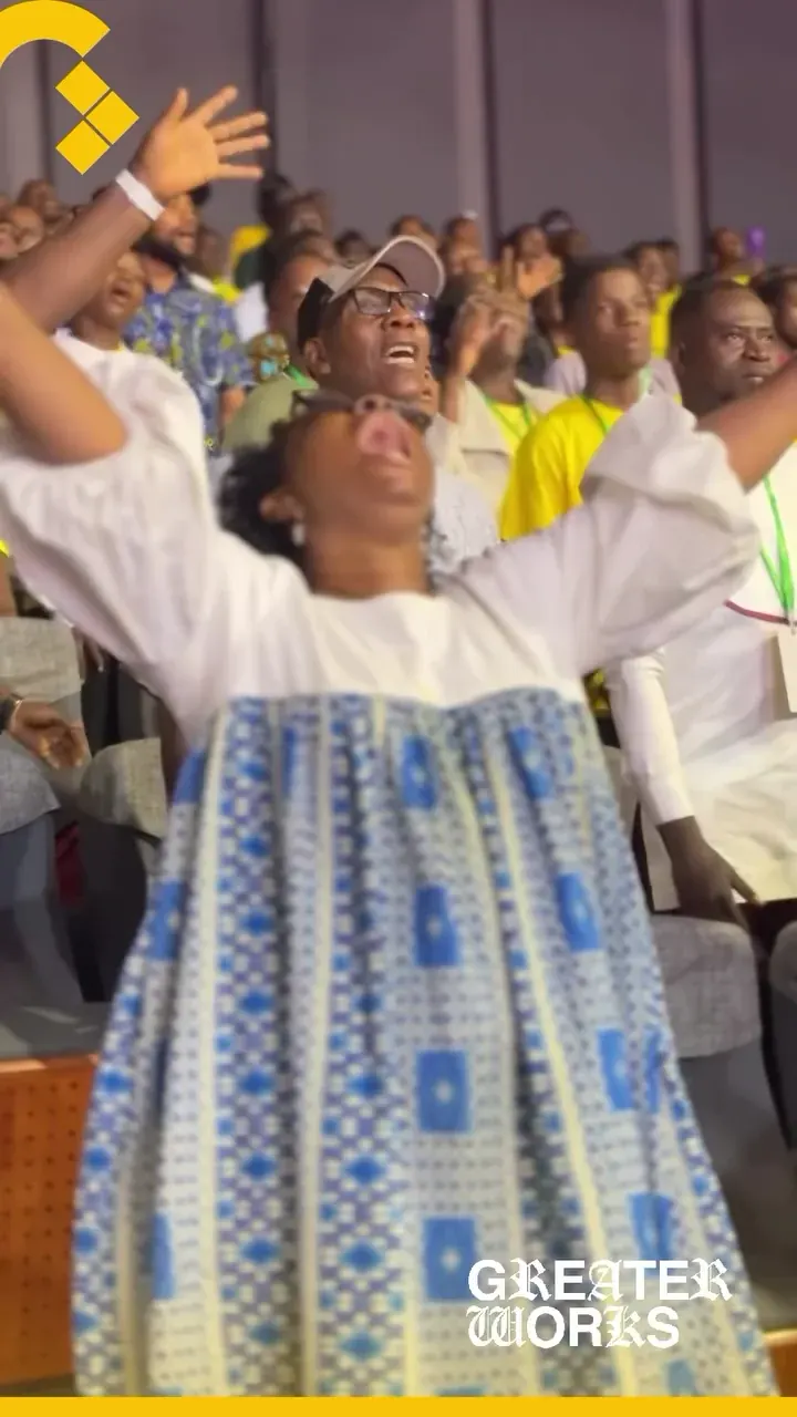 Congregation worshipping